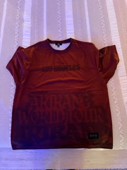 BTS WORLD TOUR ‘ARIRANG’ Los Angeles Tour Jersey Burgundy Size M Official Merch