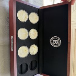 BRADFORD EXCHANGE: 80th Anniversary Pearl Harbor Proof Collection, 6/8, 99.9% silver plated
