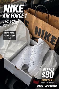 Nike Air Force 1 Platform – White | Brand New & Authentic