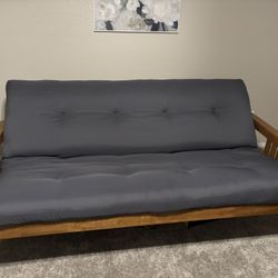 Futon Frame And Full Size Innerspring Mattress