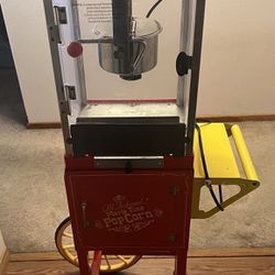 Nostalgia Electrics - Vintage Popcorn Cart  8oz Kettle