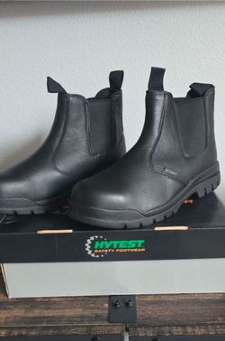 Hytest Safety Footwear Black Chelsea Work Boots