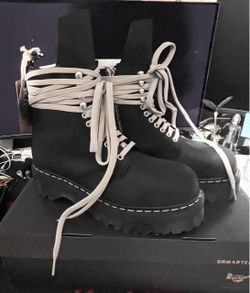Rick Owens x Dr Martens Quad Steel Toe Boot