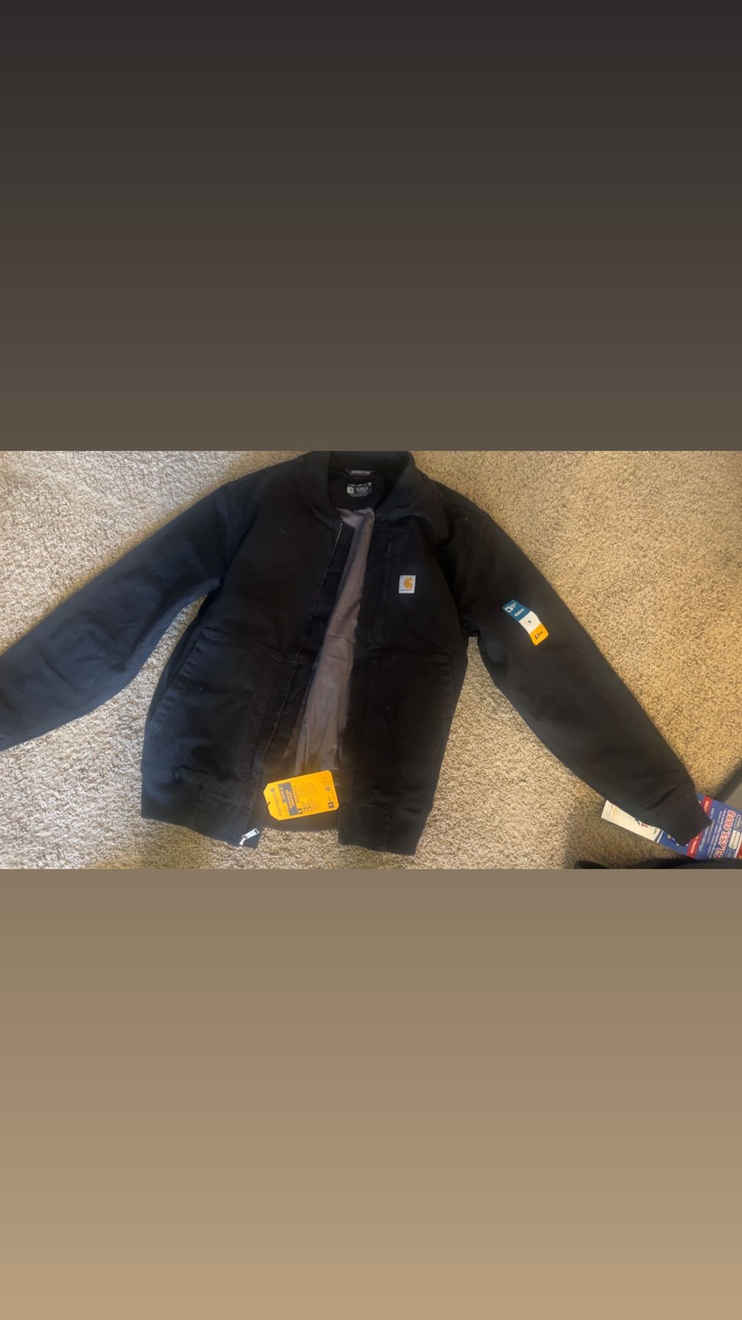 RUGGED FLEX® DUCK RELAXED FIT BOMBER JACKET