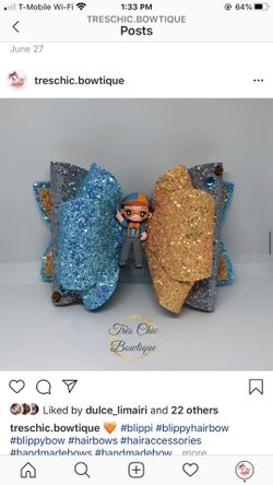 Character hair bows