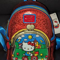 Loungefly x Sanrio Hello Kitty & Friends Coin Purse Mini Backpack New With Tags