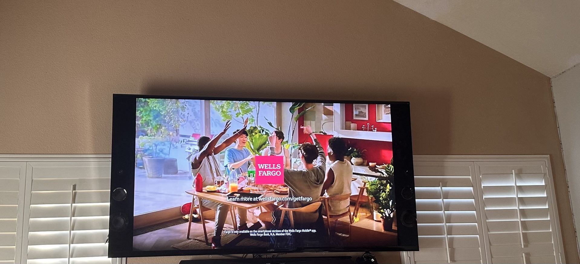 SONY 55” TV with Built in Side Speakers