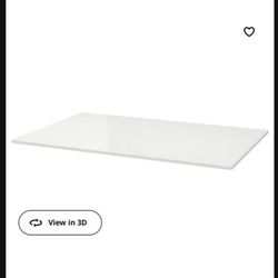 IKEA Torsby White Desk Glass Top. Top Only
