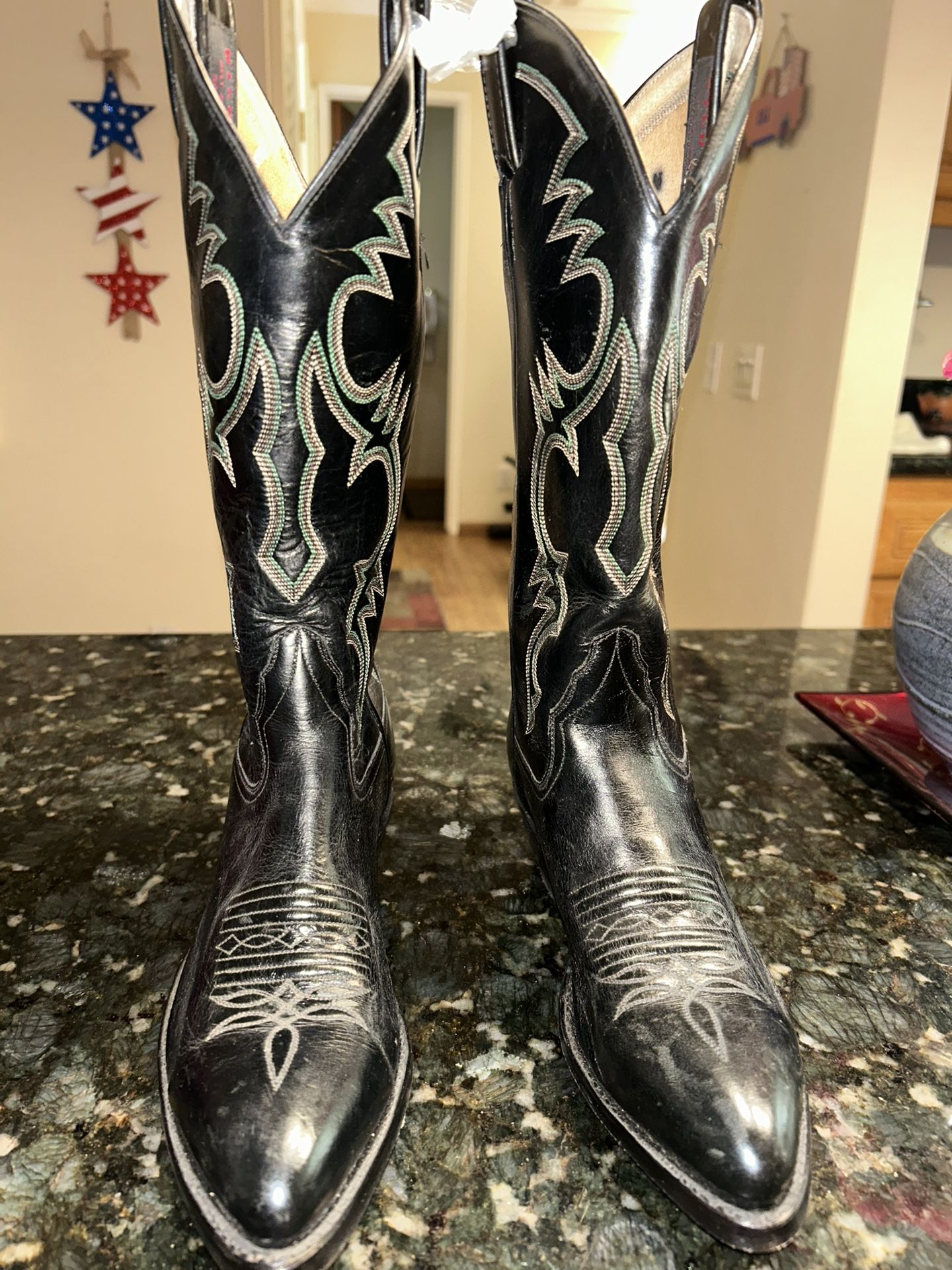 Black And Blue Dress Cowboy Boots