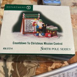 Dept 56. North Pole Series. Countdown To Christmas Mission Control.