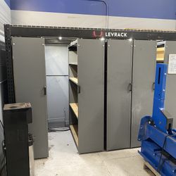 Levrack Rolling Storage Shelves Shop Equipment. Heavy Duty Metal Shelves 