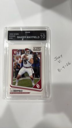 2018 Score Baker Mayfield RC Gem 10