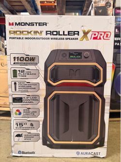 Monster Rockin Roller X Pro Portable Wireless Speaker Brand New In Box