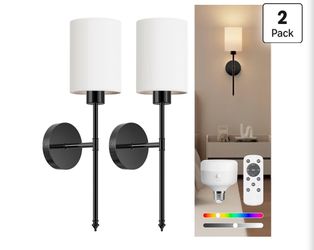 NIORSUN Battery Operated Wall Sconce Set of 2