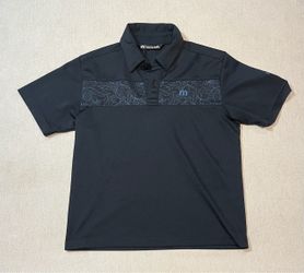 Travis Mathew Black Golf Polo Shirt