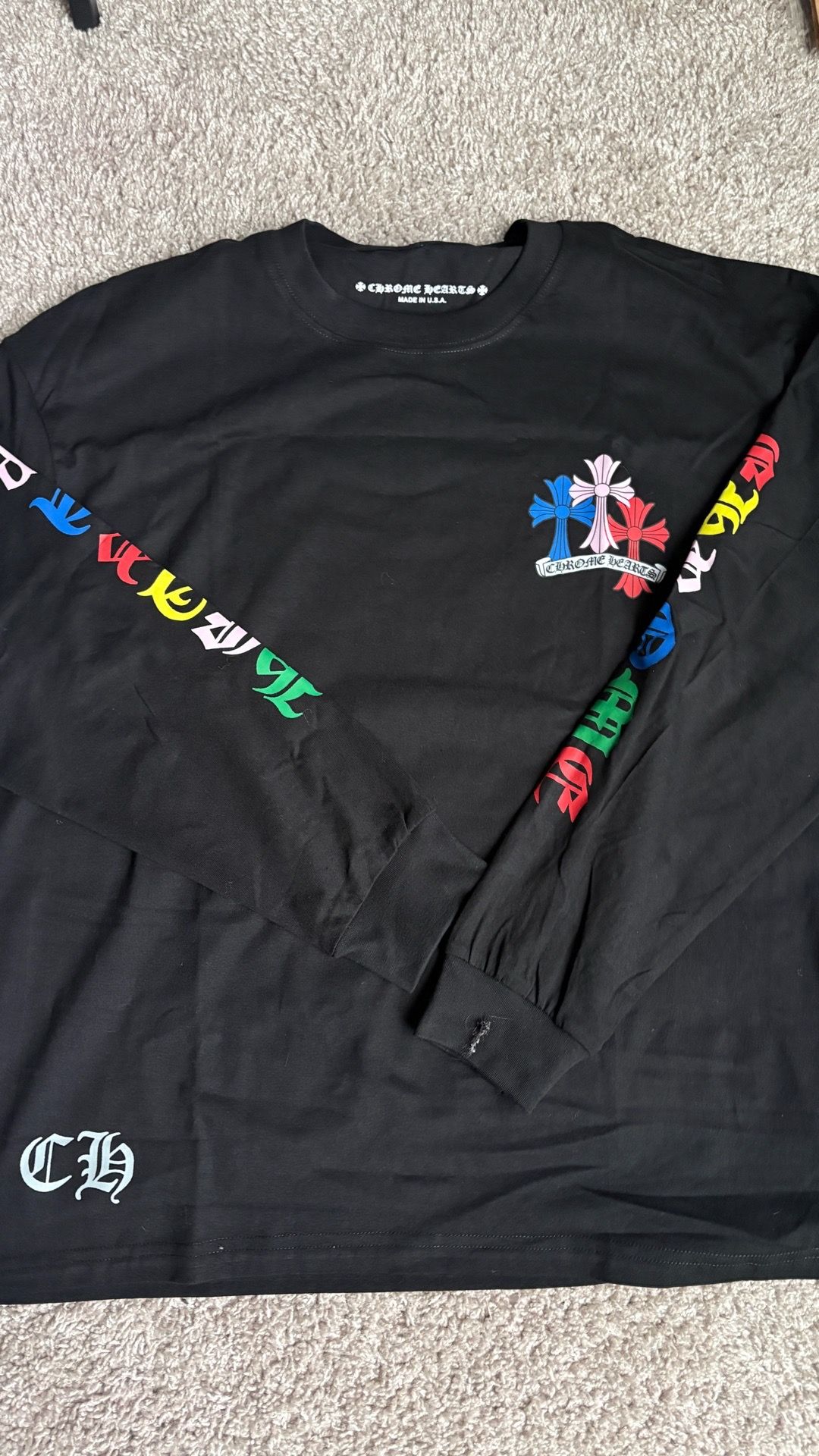 Multicolor chrome heart longsleeve