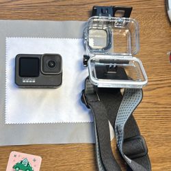 GoPro black 9 with head mount