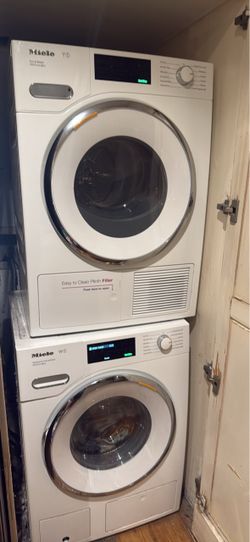 Miele Stacked Washer and Dryer Set