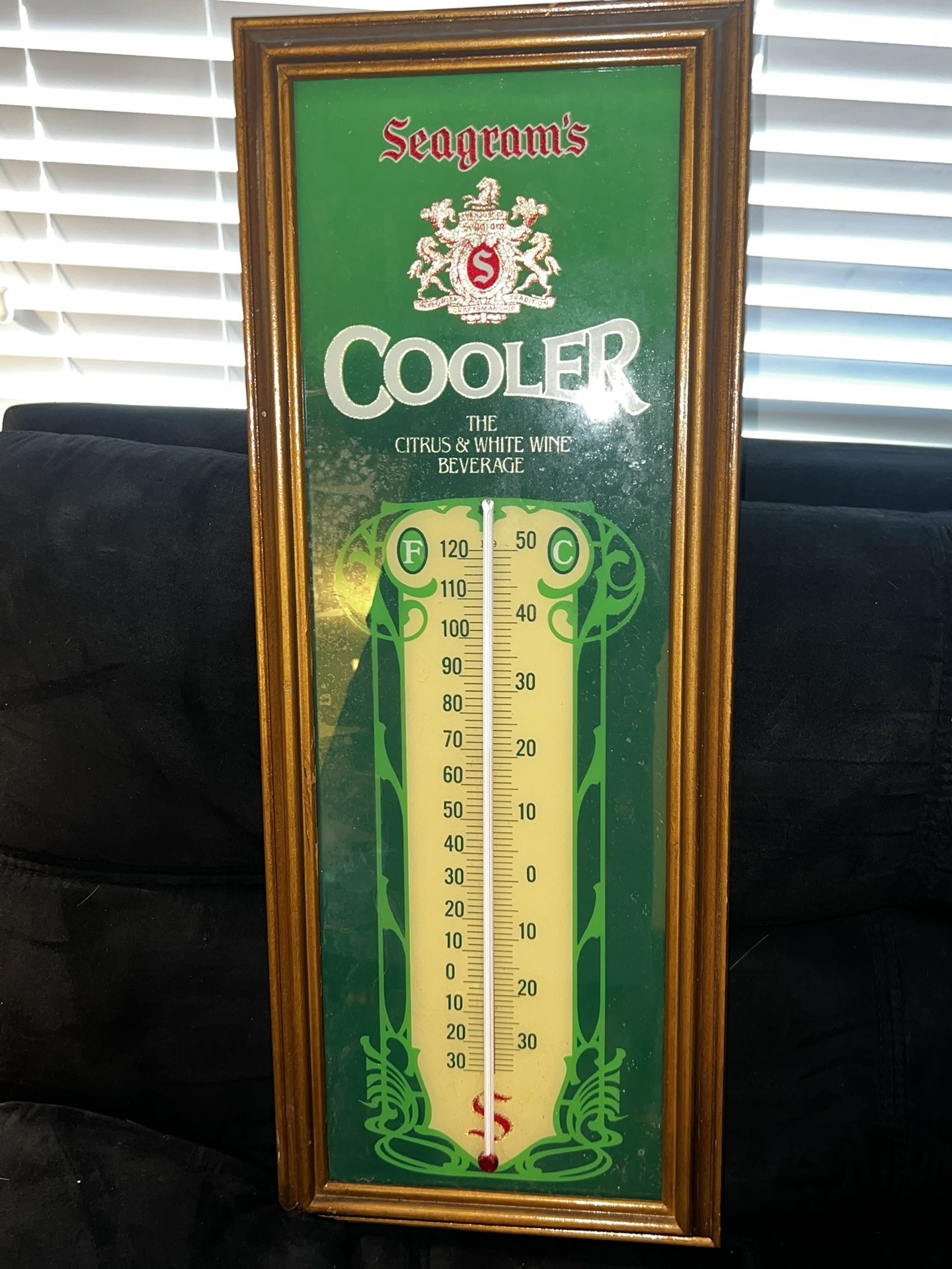Vintage Seagram’s Beer Cooler With The Thermometer