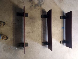 Wood shelves