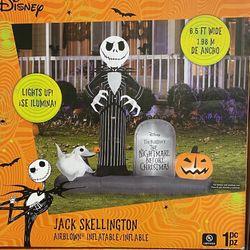 Nightmare Before Christmas Jack Skellington Halloween Town Scene Disney, 6 ft Tall