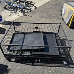 Heavy Duty Metal Whelping Box For Small dogs With Washable Plastic Floors