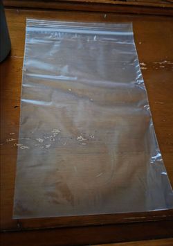 6" X 9" resealable plastic bags