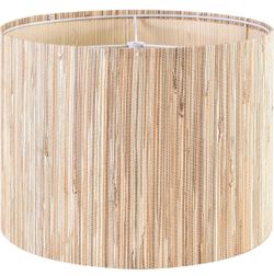 Straw Boho Lamp Shades for Table Lamps. 2 Piece Medium Beige Shades - 13'x13"D x 10"H