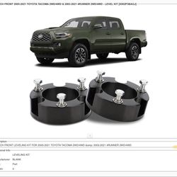 2.5” 2005-2021 Toyota Tacoma Front Level Kit (4Runner)