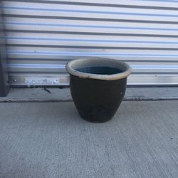 Large Brown Ceramic Planter