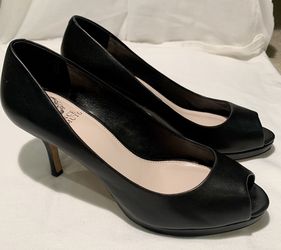 Vince Camuto VC Kendall Black Napa 8M heels