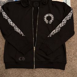 Black Chrome Heart Jacket 