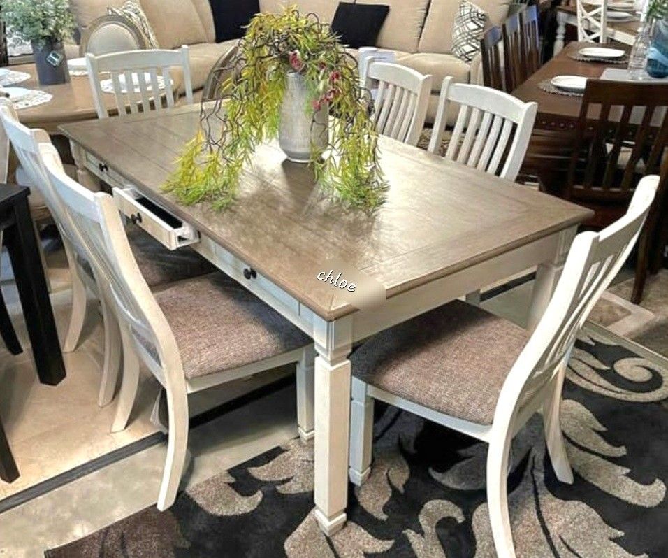 
\ASK DISCOUNT COUPON💫 A lot of  counter Height set options Have Delivery table buffet chairs / Bola Two Tone Dining Room Set 