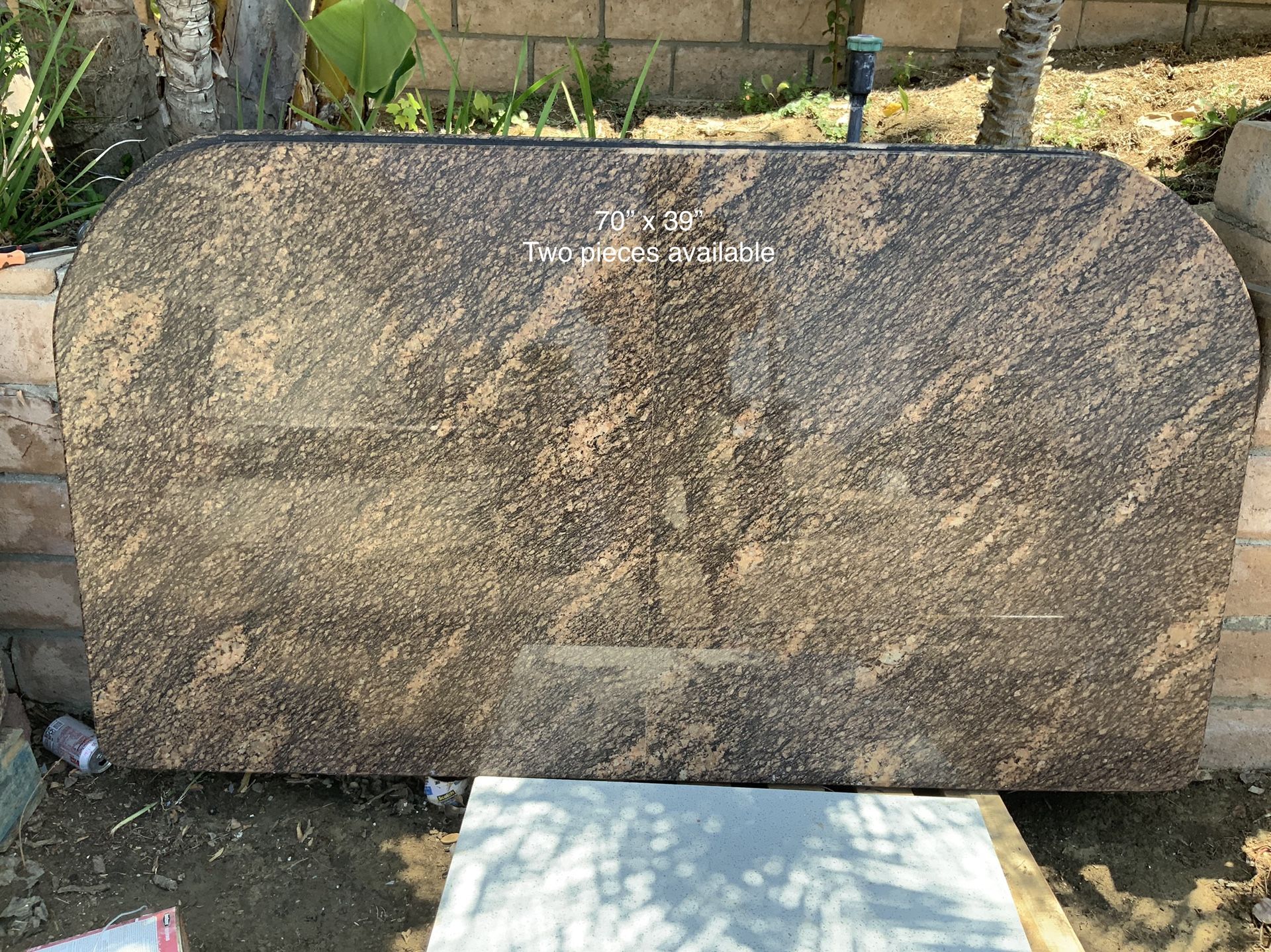Granite Restaurant Table Tops 70“ Wide By 39” height