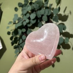 Rose Quartz Heart Dish
