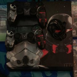PS4 Customized Star Wars With 5 Games