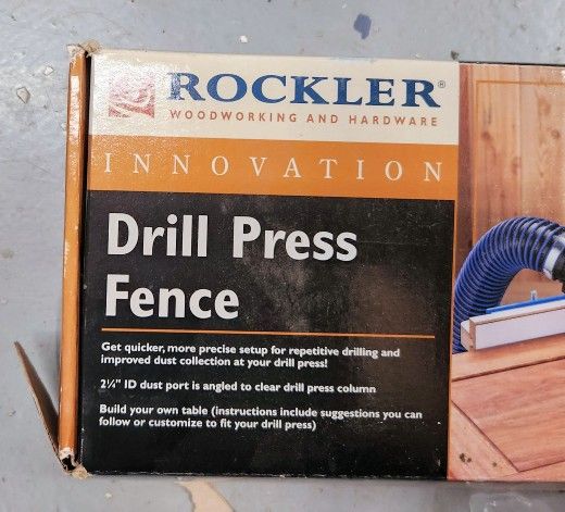 Rockler Drill Press Fence (new in-box) UNUSED