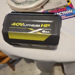 Ryobi  battery 40V 6Ah