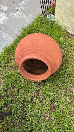 Large Decorative Terra Cotta Planter 18 Inches Wide 18 Inches High