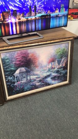 Nikki Boehme Gazebo Village Framed
