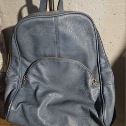 Leather Backpack.