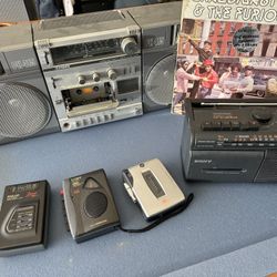 80s Boombox Ghettoblaster Cassette Player Am/FM Radio