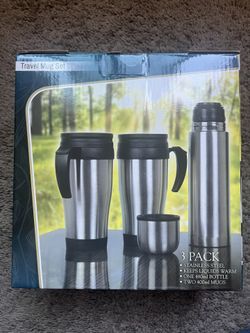 Three Pieces Travel Mug Set 