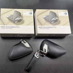 BMW Leather FOB Covers Original Set 