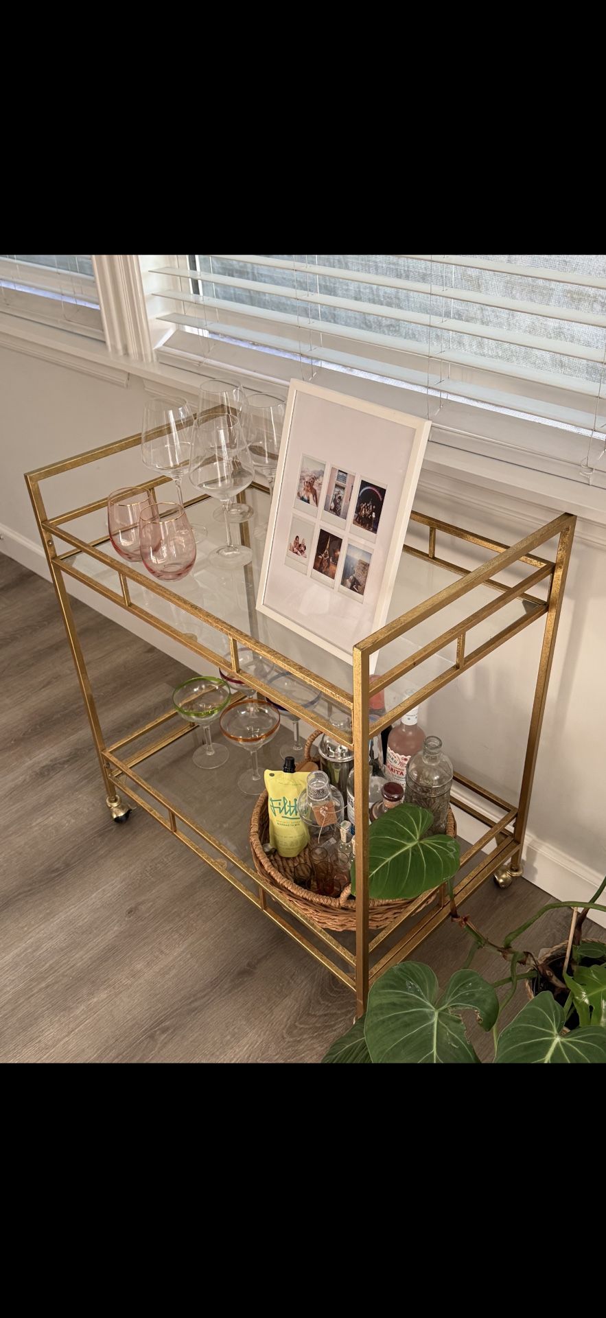Gold Bar Cart