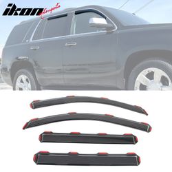 Fits 2015-2020 Cadillac Escalade Chevrolet Tahoe GMC Yukon Window Visors In-Channel