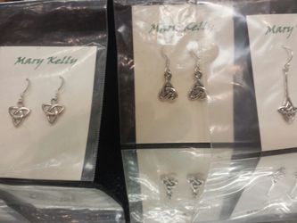 Celtic earrings sterling silver