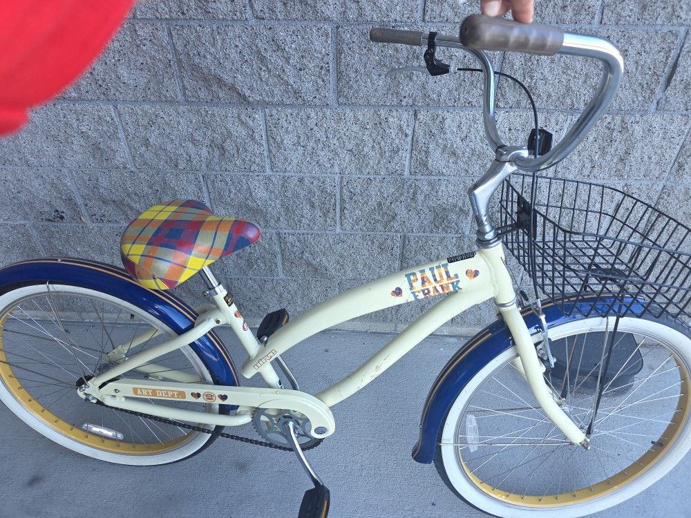 Vintage Paul Frank Women's Cruiser Art Department Bike For Artist