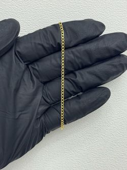 14K Dainty Cuban Bracelet