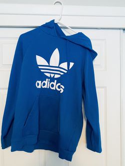 Adidas Originals Trefoil Hoodie Blue - Large